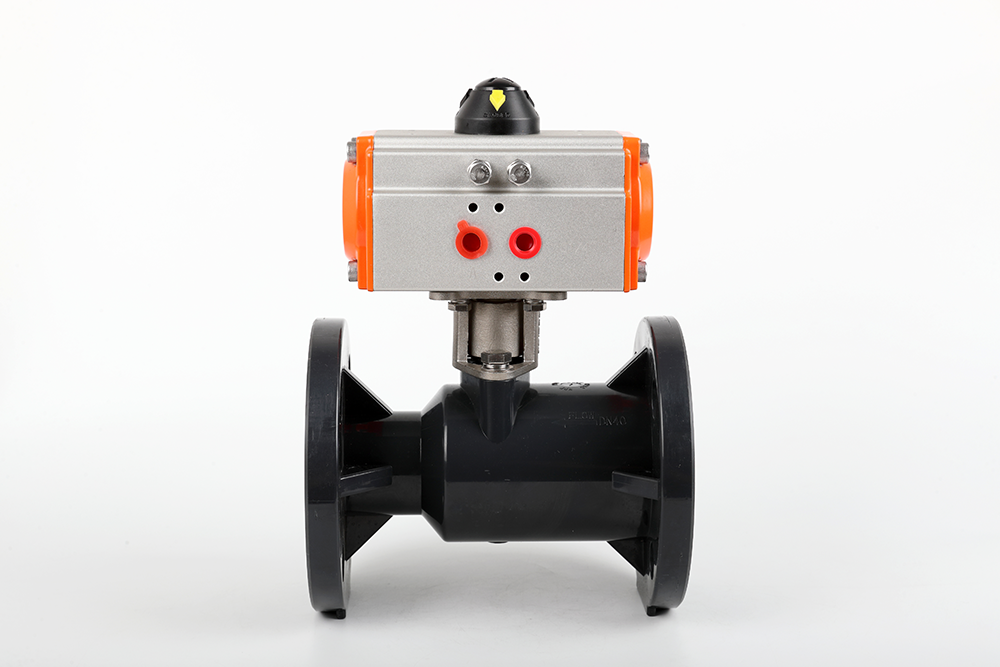 湘东气动法兰一体球阀